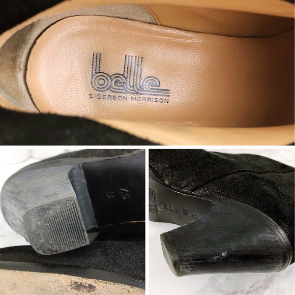 BELLE SIGERSON MORRISON Lamar Metallic Suede Boot - Picture 7 of 7